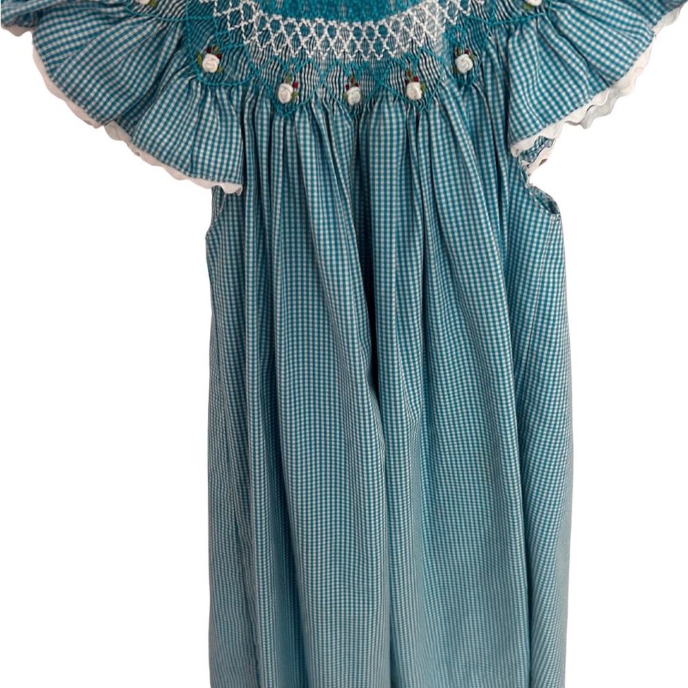 Blue Gingham Kids Dress